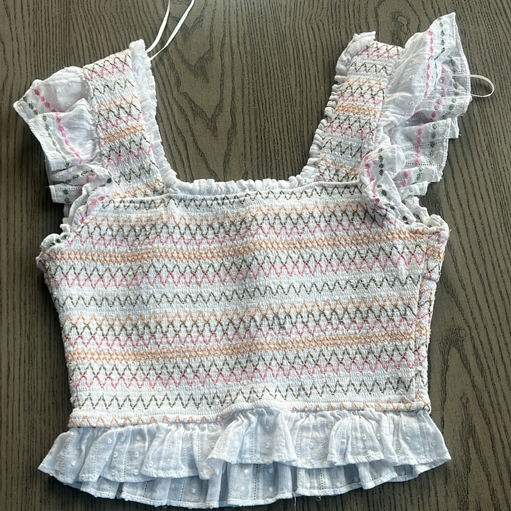 Free the Roses White Top - Picture 5 of 5